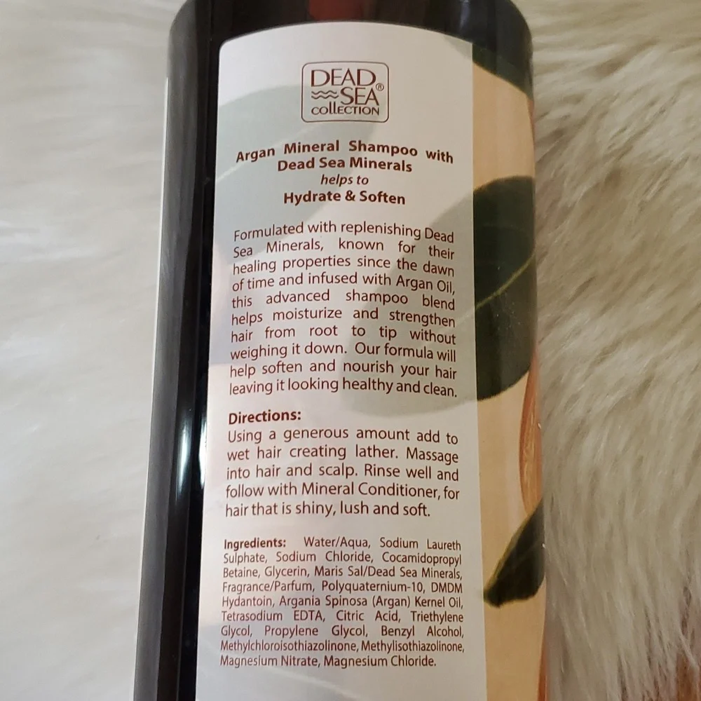 New Dead Sea collection argan mineral shampoo